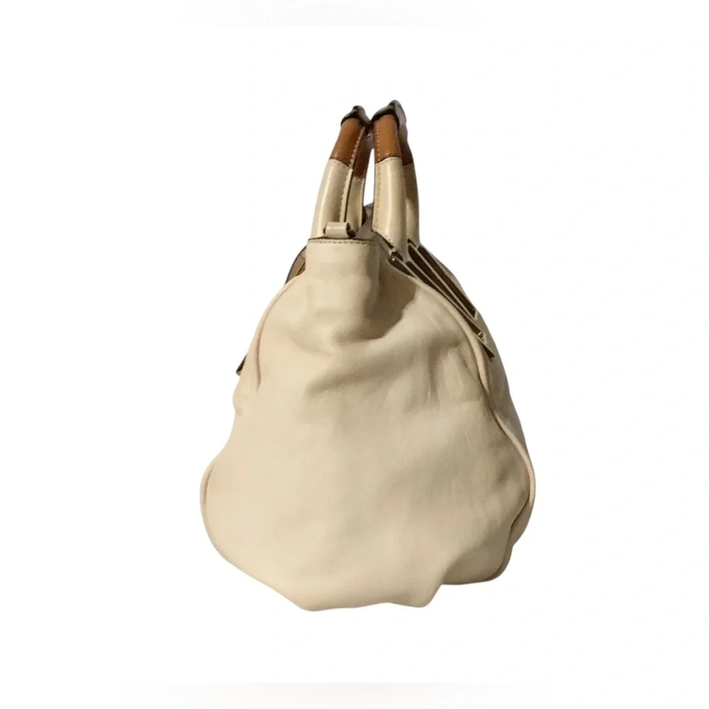 Authentic Chloe Convertible Cream Leather Bag